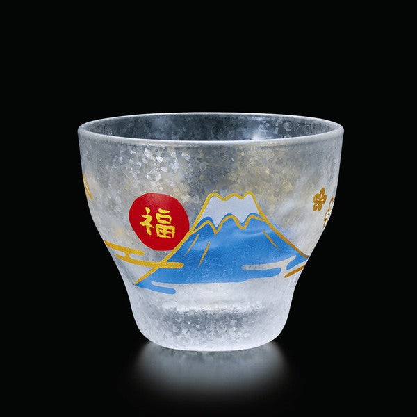 Aderia Beckon Cat Mt.Fuji Sake Cup - Fuji Mountain